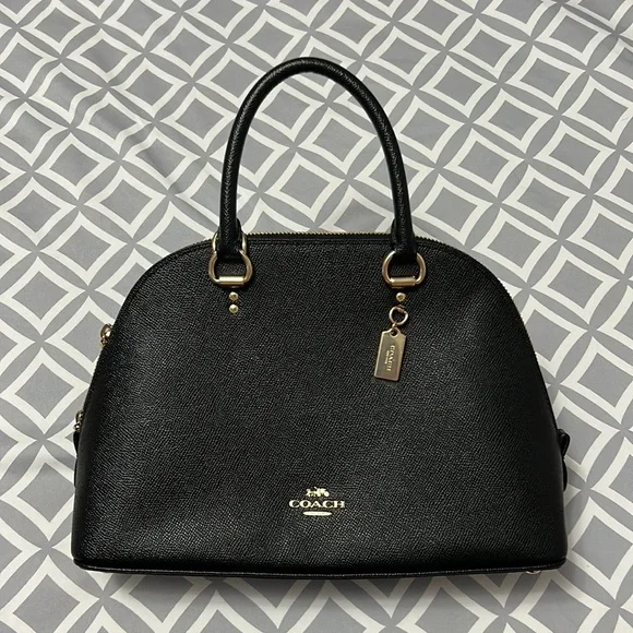 Coach katy satchel black shop